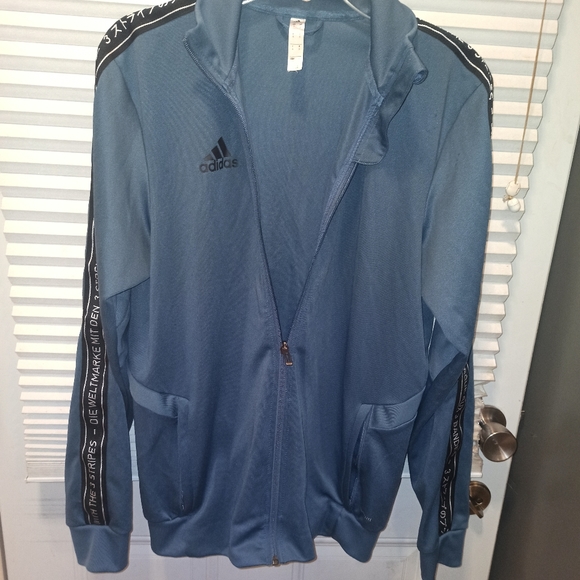 Adidas full zip up windbreaker jacket - Picture 9 of 15